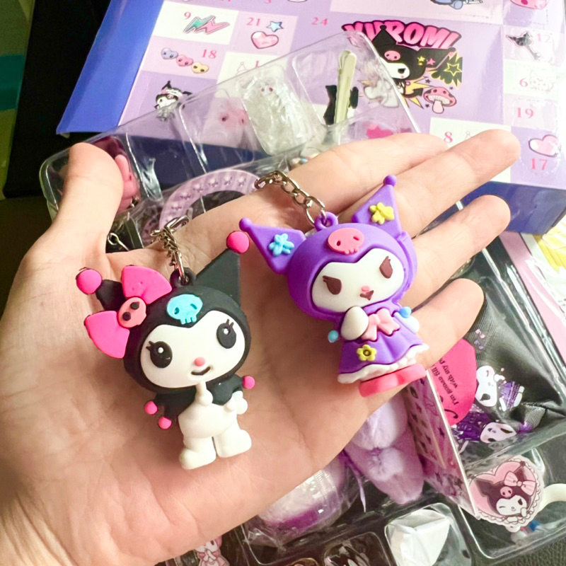 Đồ chơi hộp mù blind box Kuromi DIY vòng cổ kẹp tóc móc khóa, bộ đồ chơi full set hộp bất ngờ, quà tặng sinh nhật cho bé