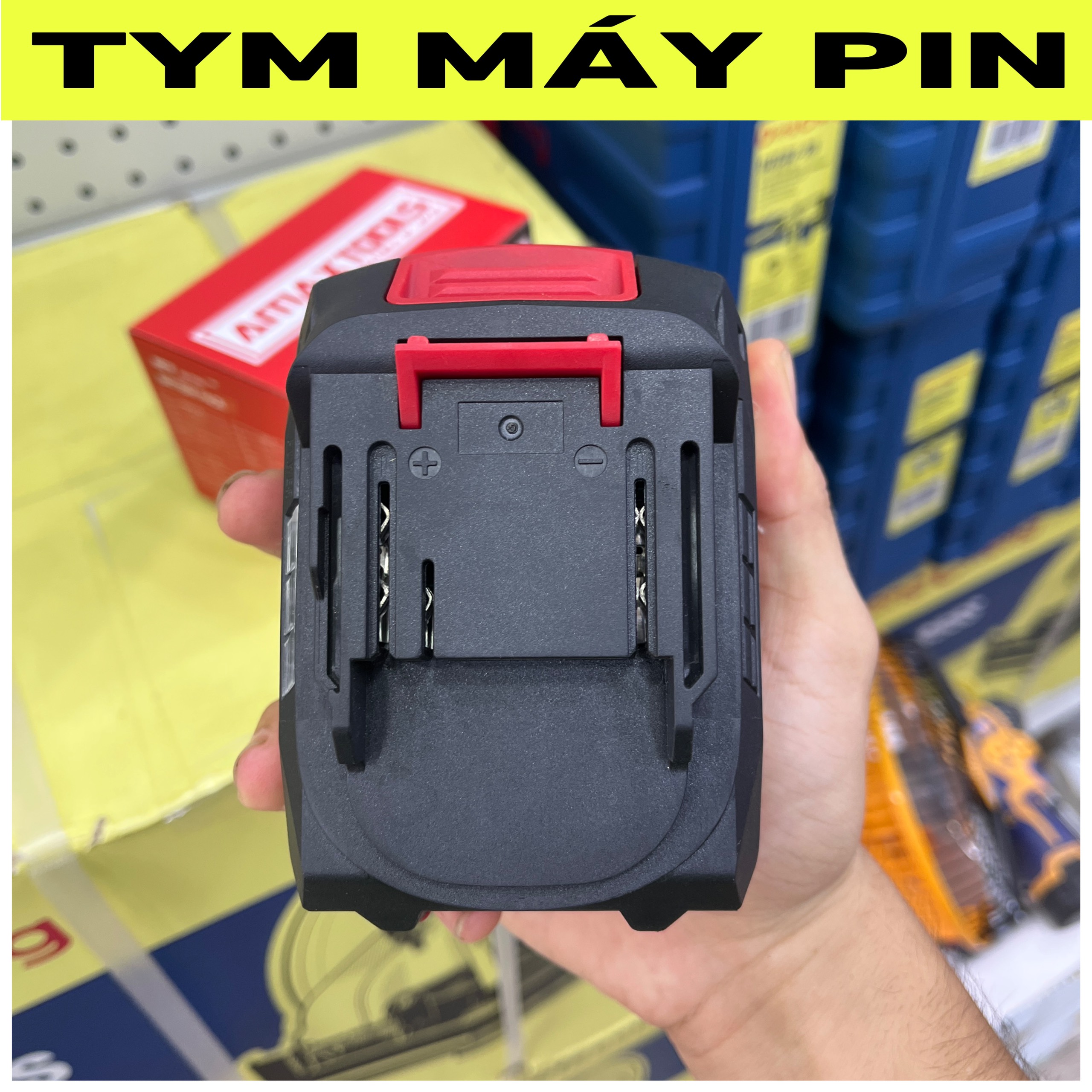 Pin 21V-4000mAh Amaxtools dùng cho máy pin chân phổ thông