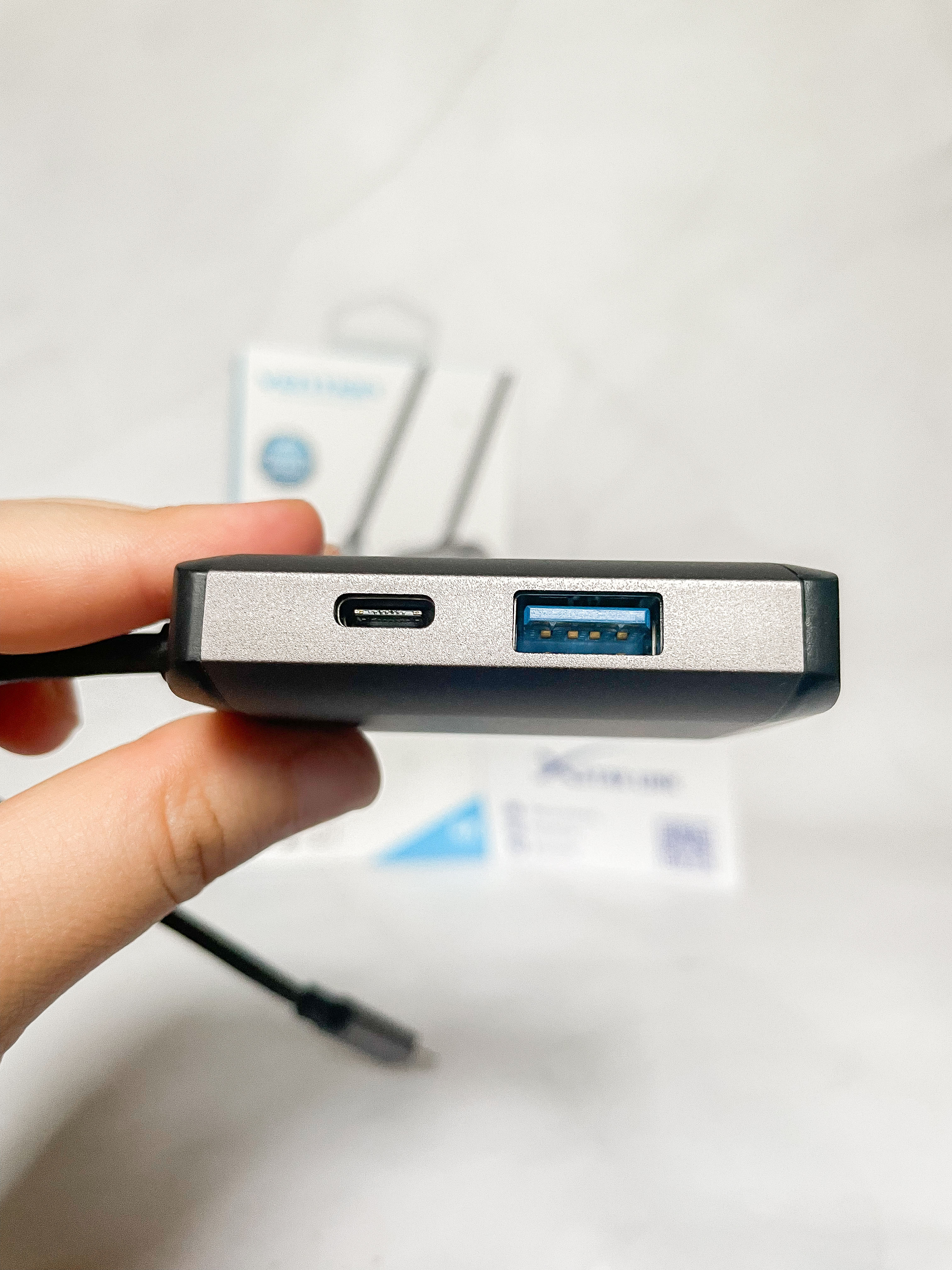 Cáp chuyển USB Type C to HDMI + VGA + USB + PD Vention TFAHB - Hàng chính hãng