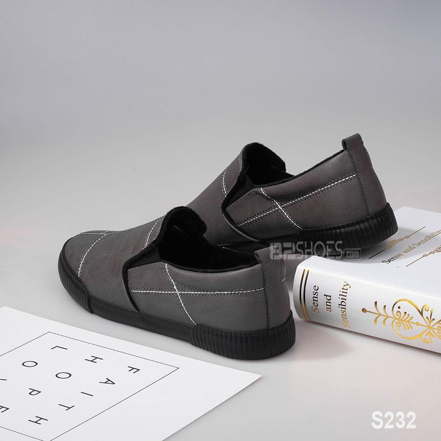  Giày lười nam - Slip on nam da - Mã S232