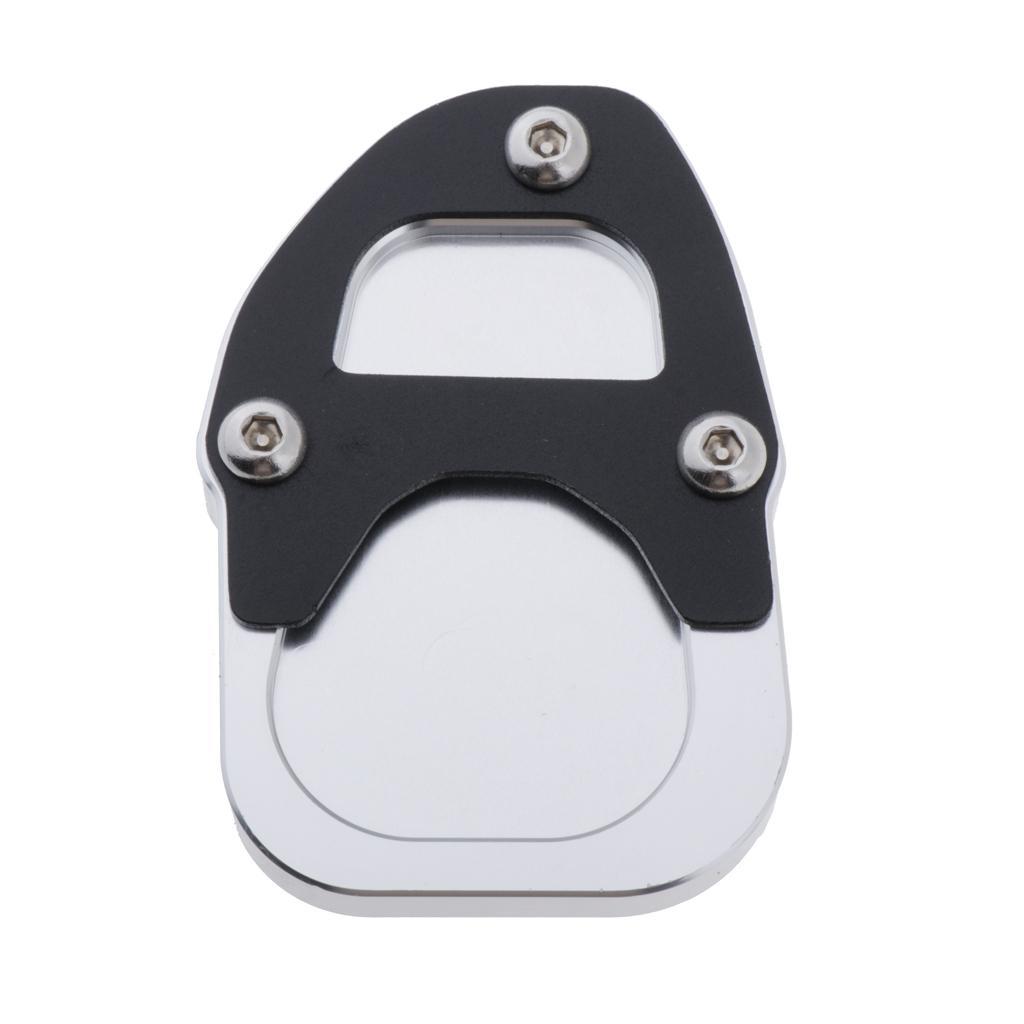Motorcycle Kickstand Plate Side Stand  Pad for  Black
