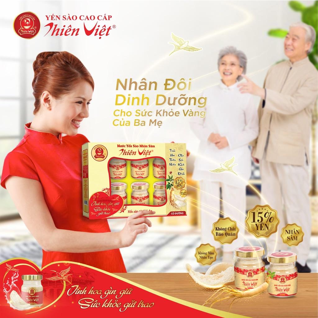 Nước Yến Sào Nhân Sâm Thiên Việt 15% Tổ yến (1 hũ x 70ml)