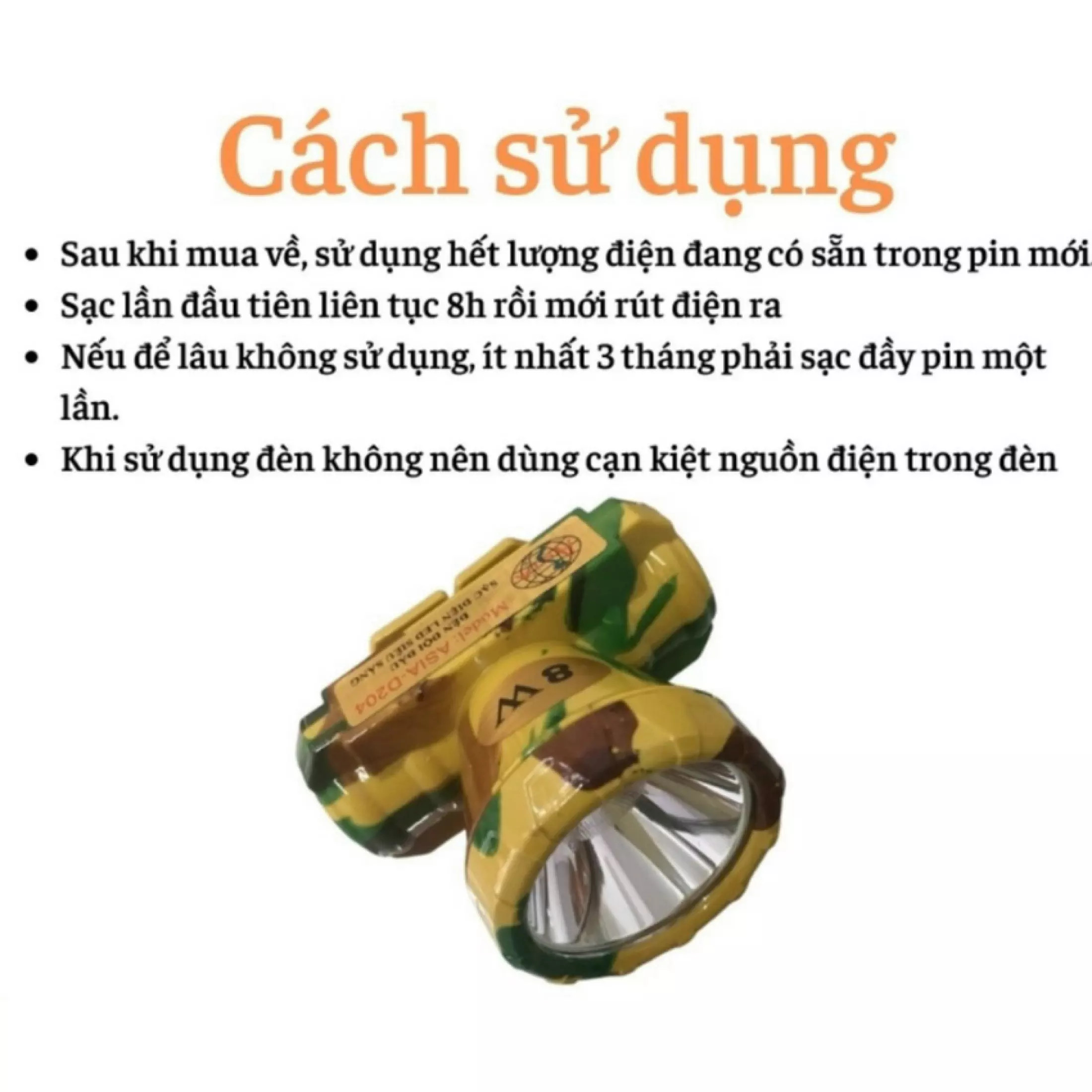 Đèn Pin Đội Đầu Sạc Điện Siêu Sáng