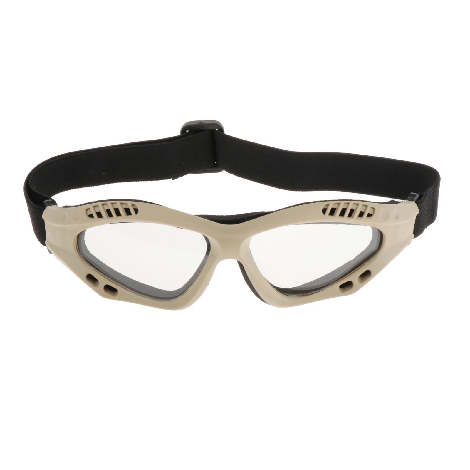 Tactical Safety Goggles, Anti Fog Military Glasses with Adjustable Strap for Riding Shooting Hunting Cycling