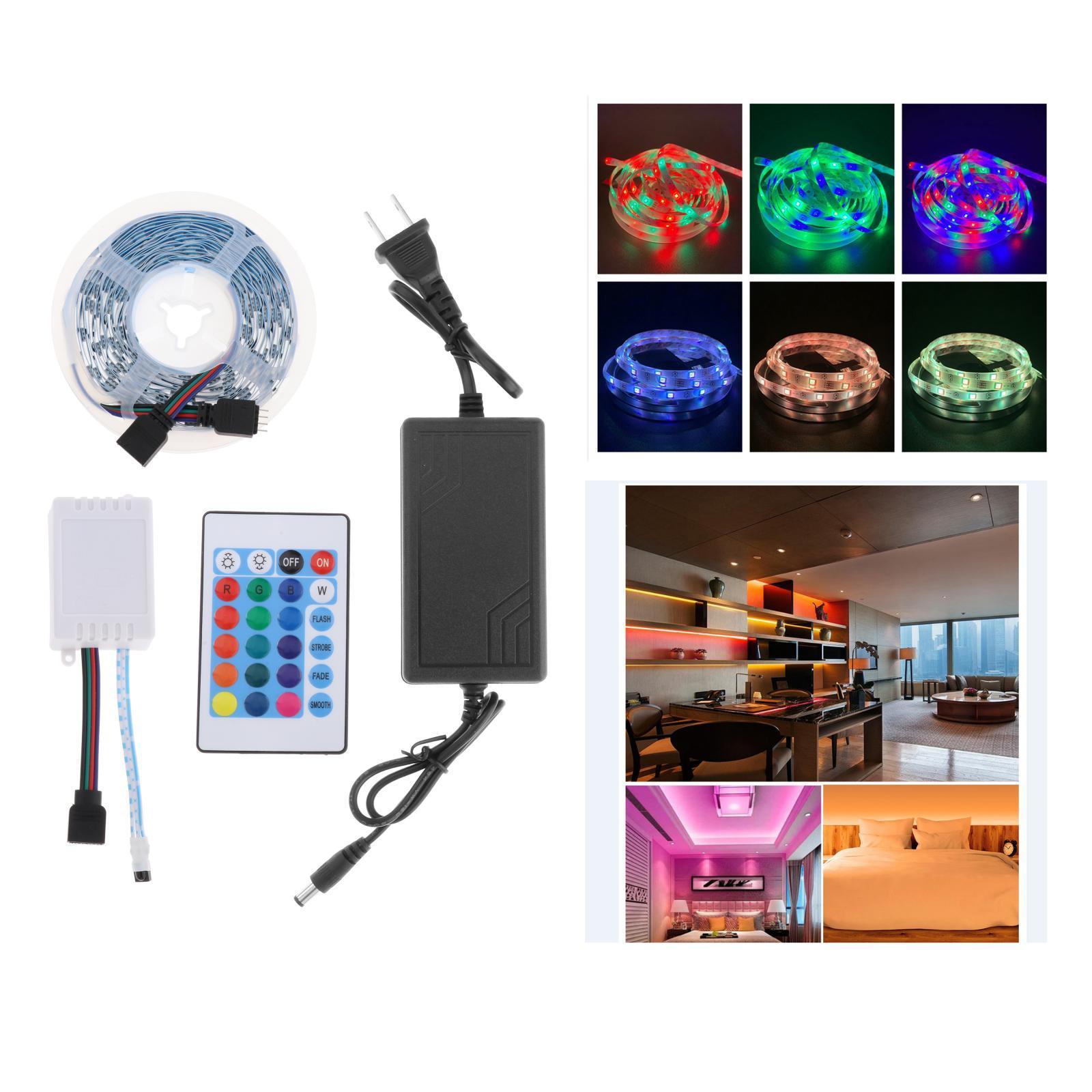 Outdoor LED Light Strip Remote IR Control for TV Living Room Home Bar Decor 24