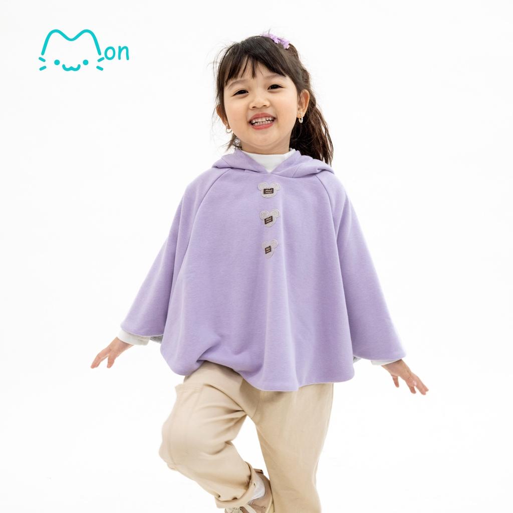 Áo choàng cho bé gái chống tia UV, áo chống nắng cho bé gái dày dặn cao cấp,cho bé 2-6 tuổi MonBabies ACG22W08