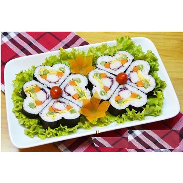 Khuôn làm sushi hình tim, Dụng cụ cơm cuộn rong biển cao cấp và an toàn, bền đẹp