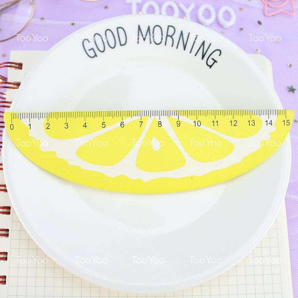 Thước kẻ gỗ hình hoa quả dễ thương cute TY0059