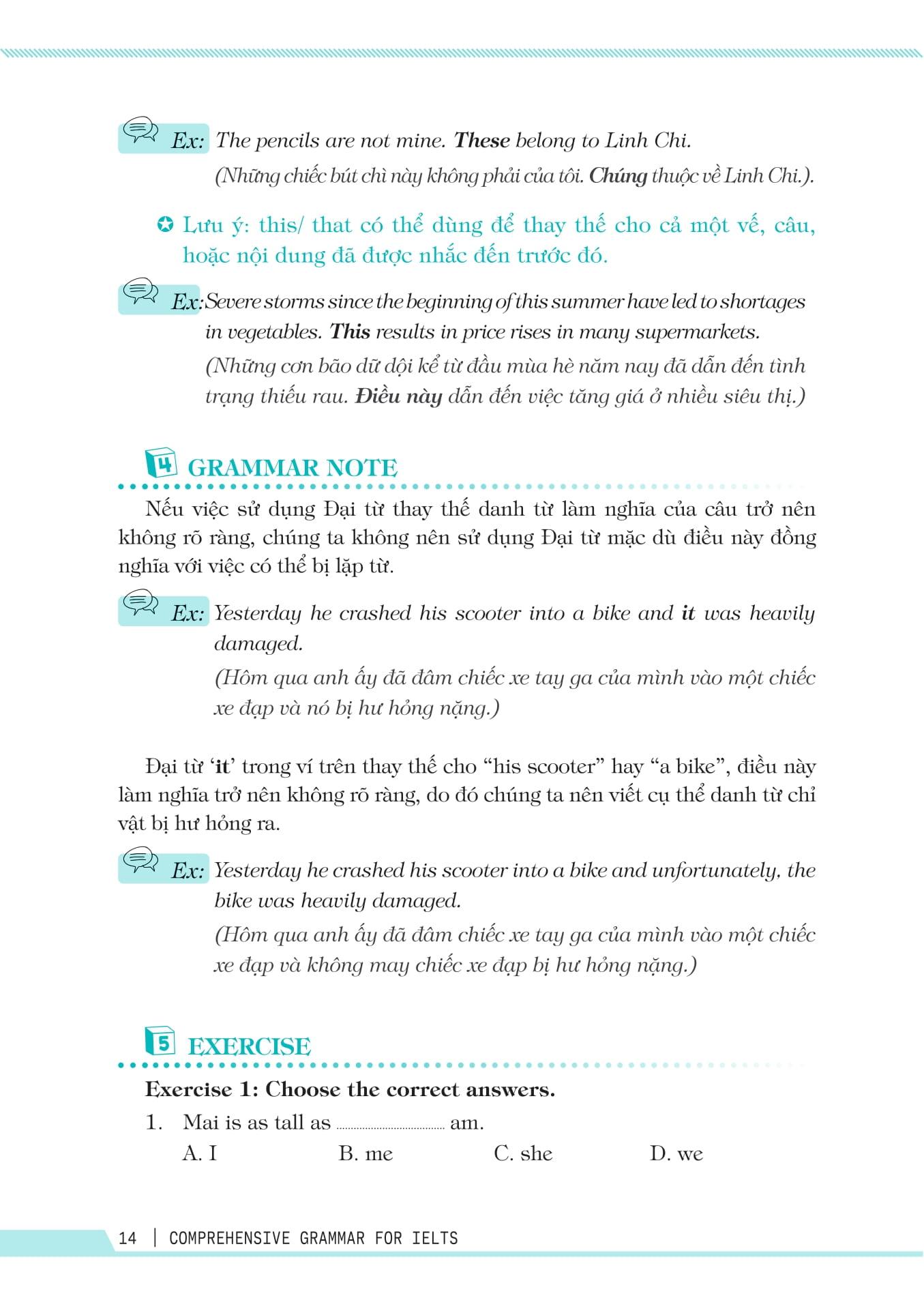 Sách - Comprehensive Grammar For IELTS - Ngữ Pháp Toàn Diện Luyện Thi IELTS - ảnh 14