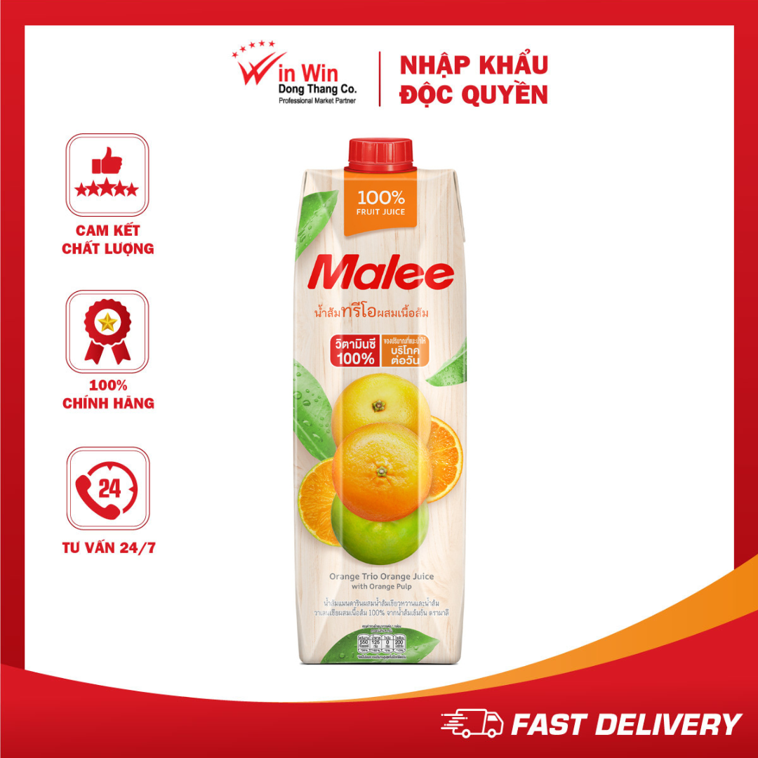 Nước Ép Cam Hỗn Hợp Có Tép Cam Malee 1L