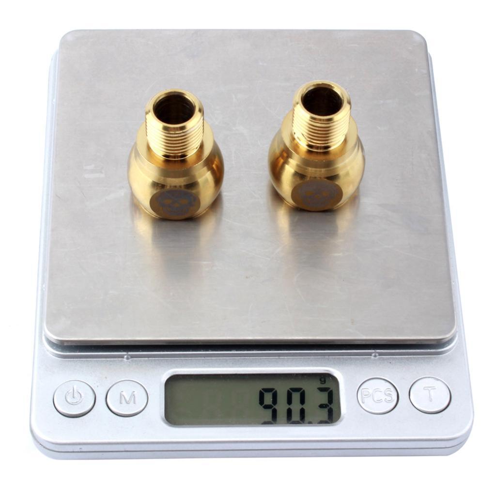 2-3 of Pair Bike Pedal Extender Adapters Extension Screws