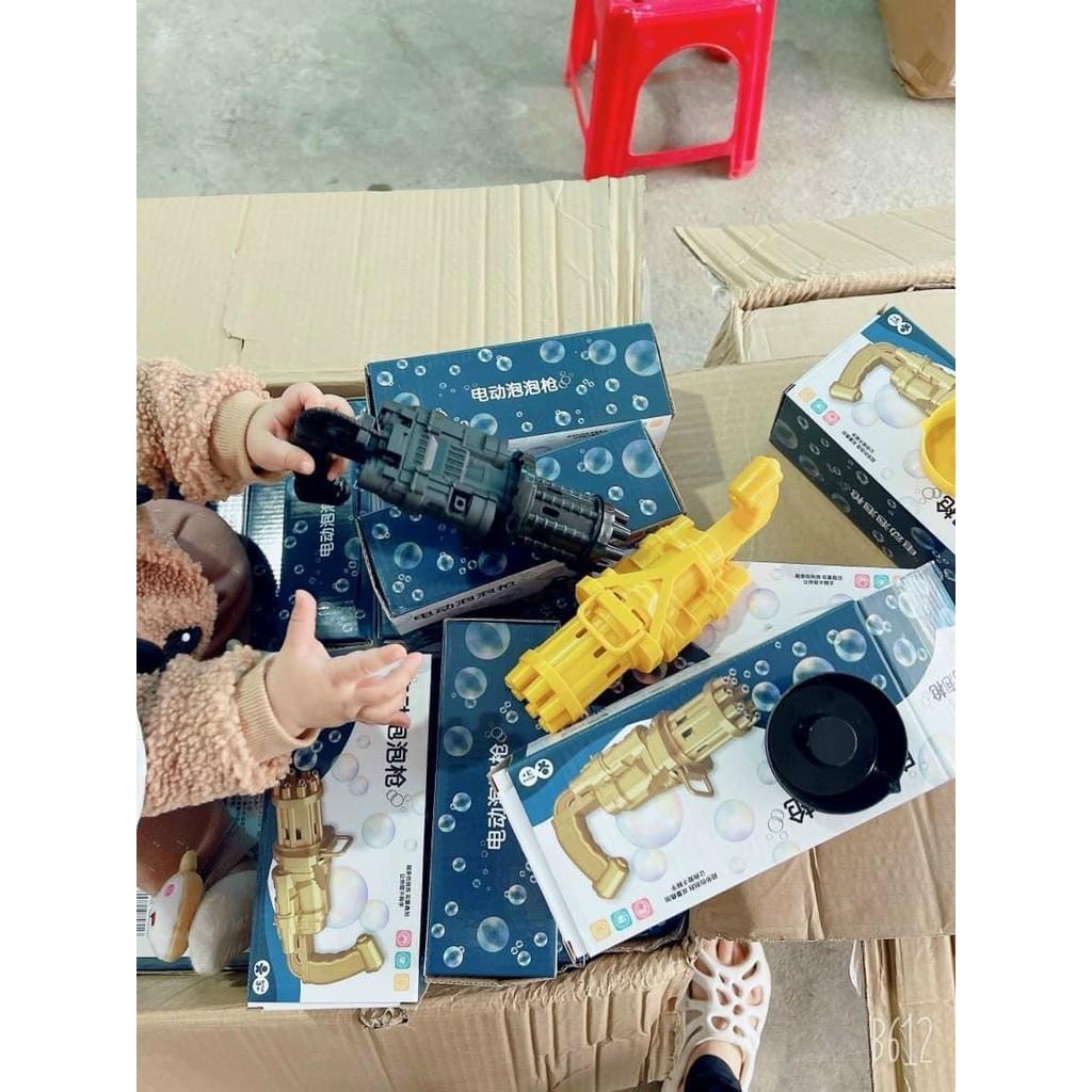 Súng Bắn Bong Bóng 8 Nòng Siêu Mạnh