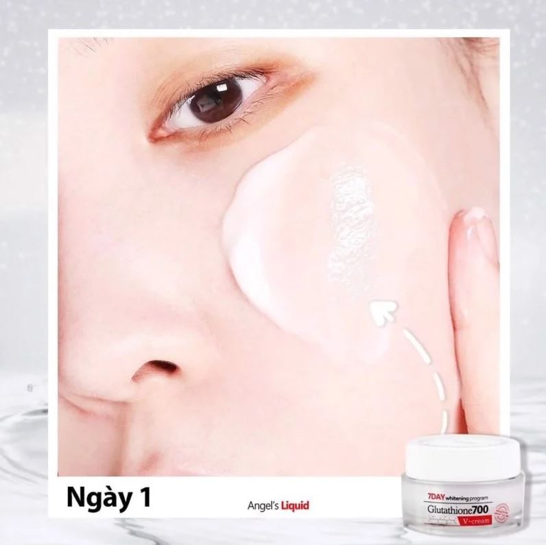 Kem Dưỡng Trắng Da, Mờ Thâm Nám Chỉ Trong 7 Ngày Angel's Liquid 7 Day Glutathione 700 V-Cream