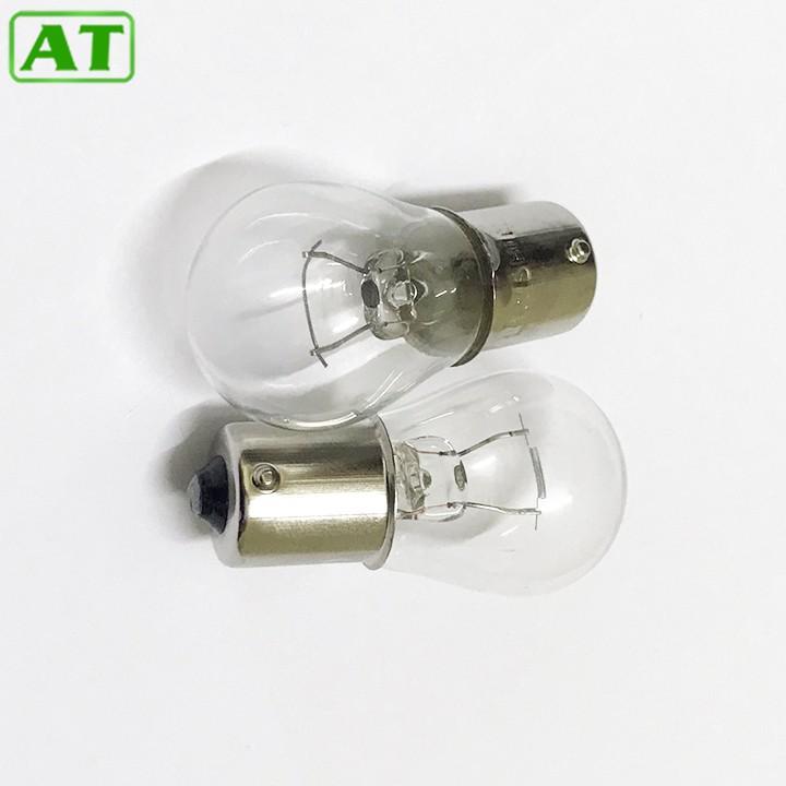 Combo 2 Bóng Đèn Hậu Đui Cài 1 Tóc 12V 21W hoặc 24V 21W