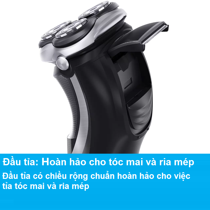 Máy cạo râu khô và ướt, thương hiệu Hà Lan Philips Norelco PT724, Series 3100