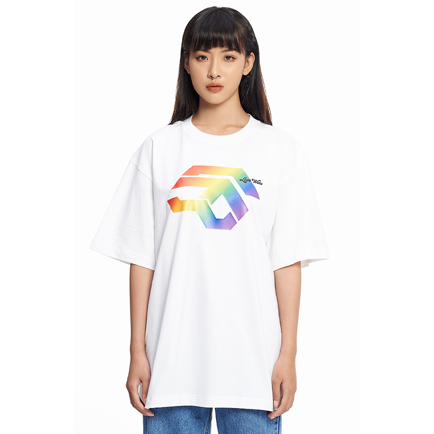 Áo Thun 5THEWAY Tay Ngắn Form Mới Trắng aka 5THEWAY /love wins/ 2020 NEW TEE in WHITE