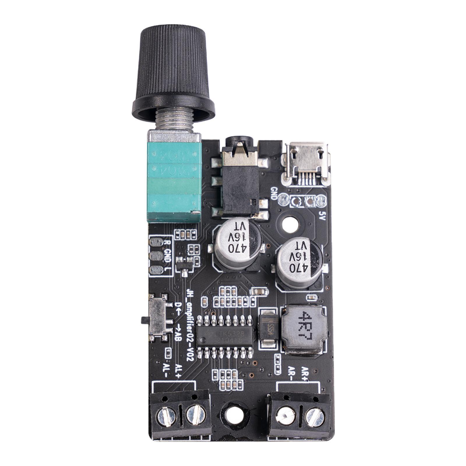 Digital Audio Amplifier Board with 3.5mm Audio Cable Mini Audio Amplify Board for DIY Sound System