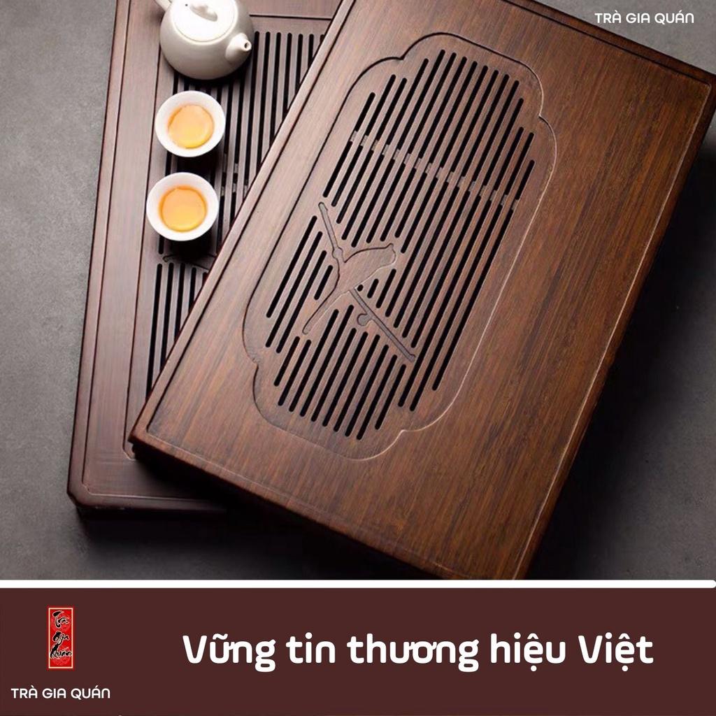 Khay Trà Tre Cao Cấp Chữ Nhật Lớn Kích Thước 50*33*6.8 KT 26