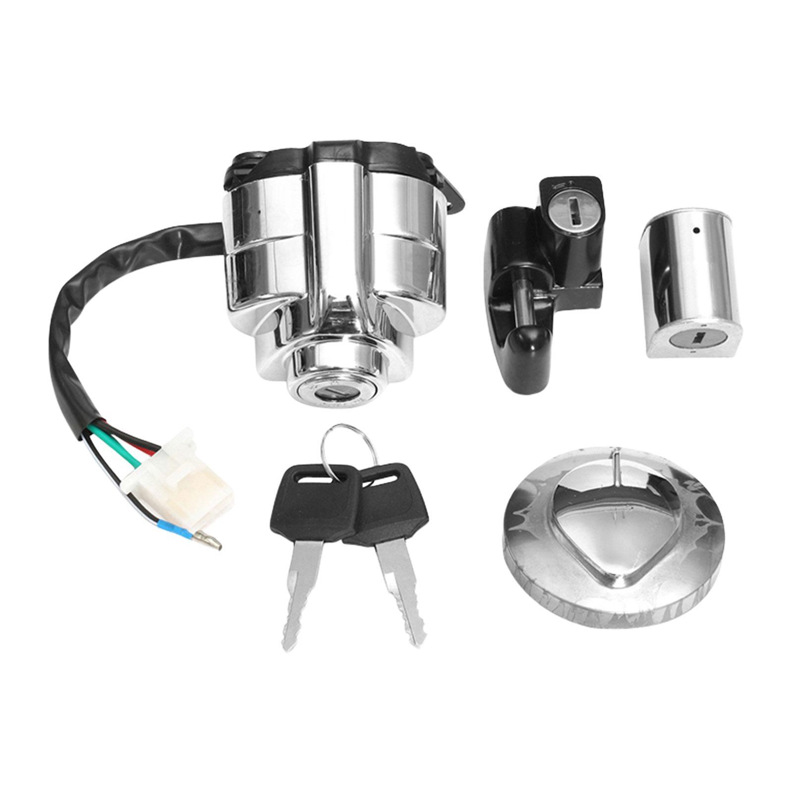Ignition Fuel Tank Cap Cover Set for Shadow VT 400