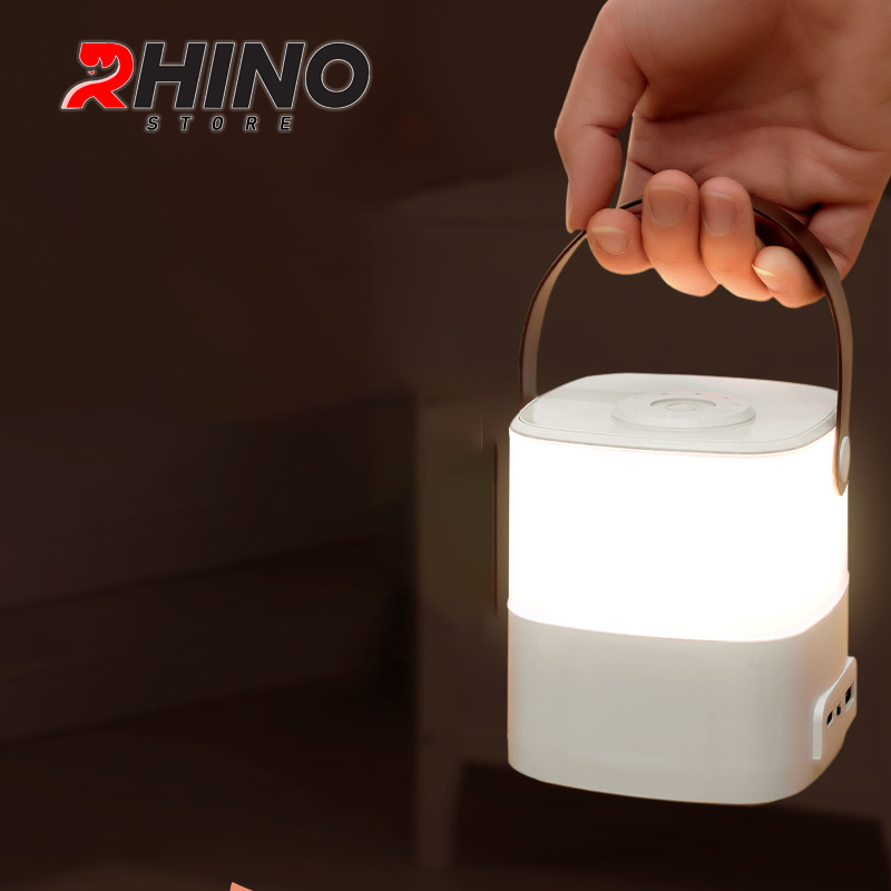 Đèn ngủ, đèn học 3 ánh sáng Rhino L701 Tích điện, kèm quai treo