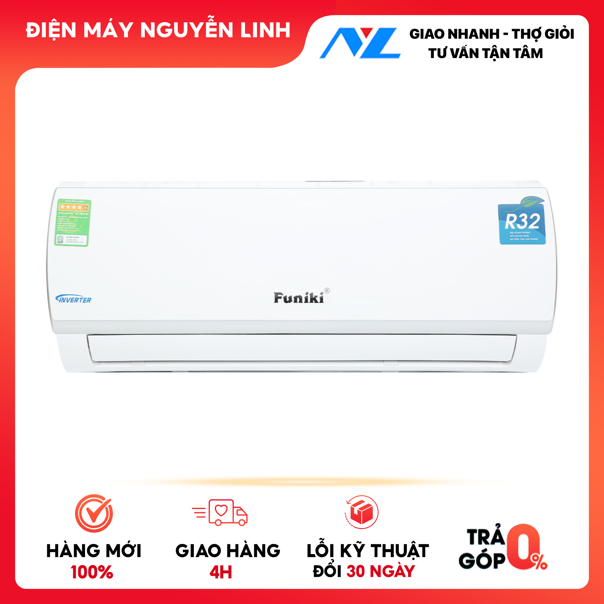 Máy lạnh Funiki 2.0 HP HSC18TMU - Hàng chính hãng (chỉ giao HCM)