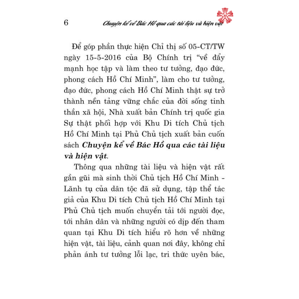 Chuyện kể về Bác Hồ qua các tài liệu và hiện vật