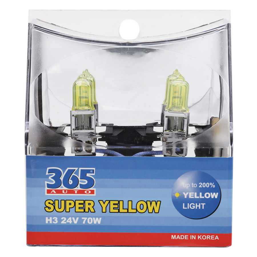 Bóng Đèn Phá Sương 365-Auto H3 Super Yellow (70W) - Vàng