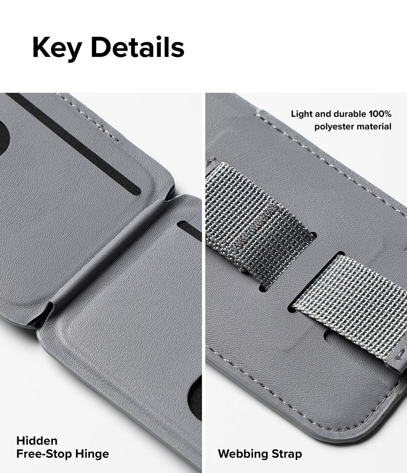 Ví kiêm giá đỡ Ringke Stand Grip Wallet Magnetic - Hàng Chính Hãng
