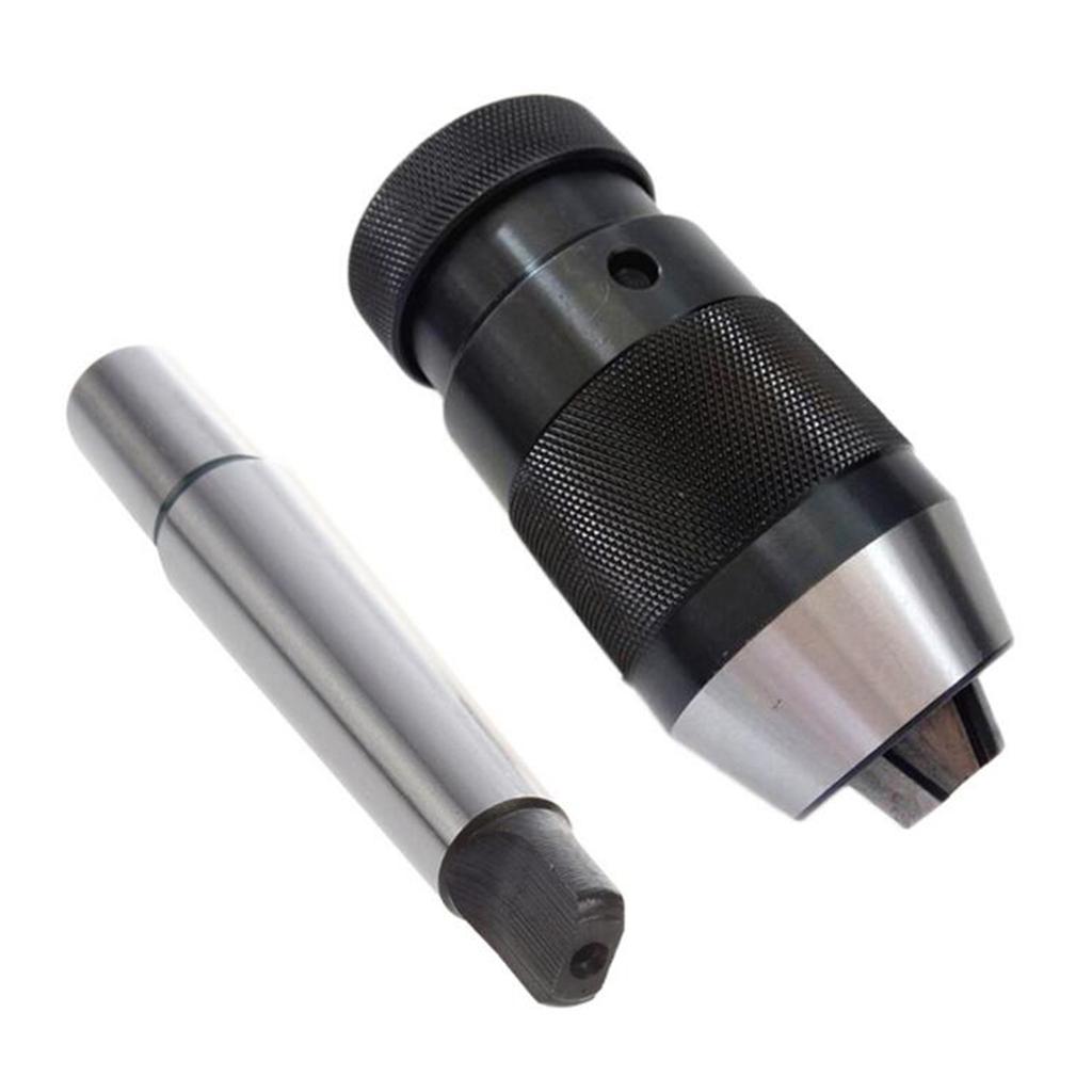 Steel Self Tighten Keyless Lathe Drill Chuck MT2-B16 Arbor Live Center 16mm MK2