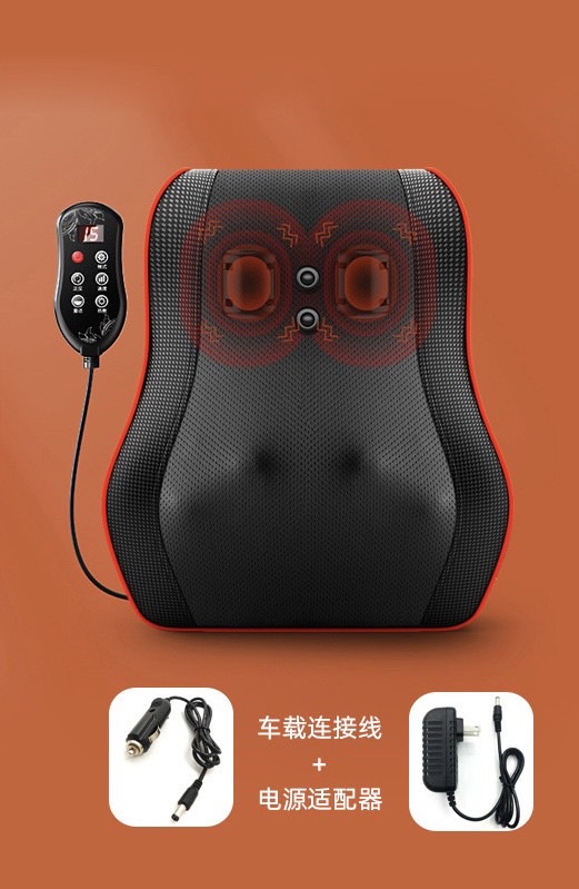 ￼Gối Massage Cổ Vai Gáy Hồng Ngoại (loại 1 ) - Máy Massage 20 Bi Cao Cấp