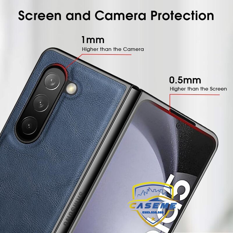 Ốp lưng da dành cho Samsung Galaxy Z Fold5 hàng chính hãng X-Level cao cấp