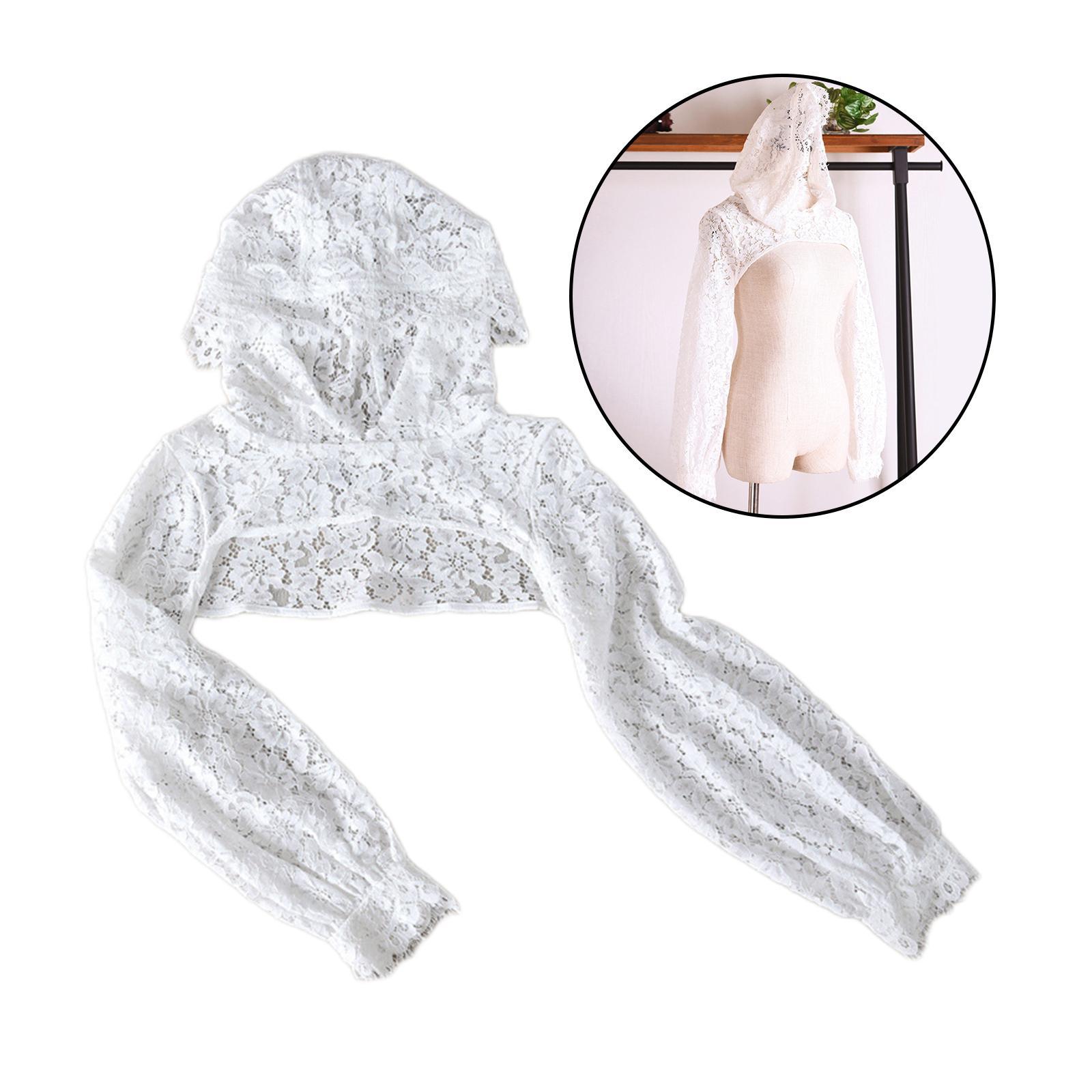 Womens Pullover Crop Top Hoodie Loose Solid Color Sweatshirt Size White