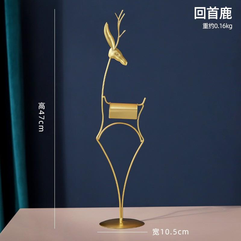 Tượng hươu để bàn trang trí bàn học và làm việc