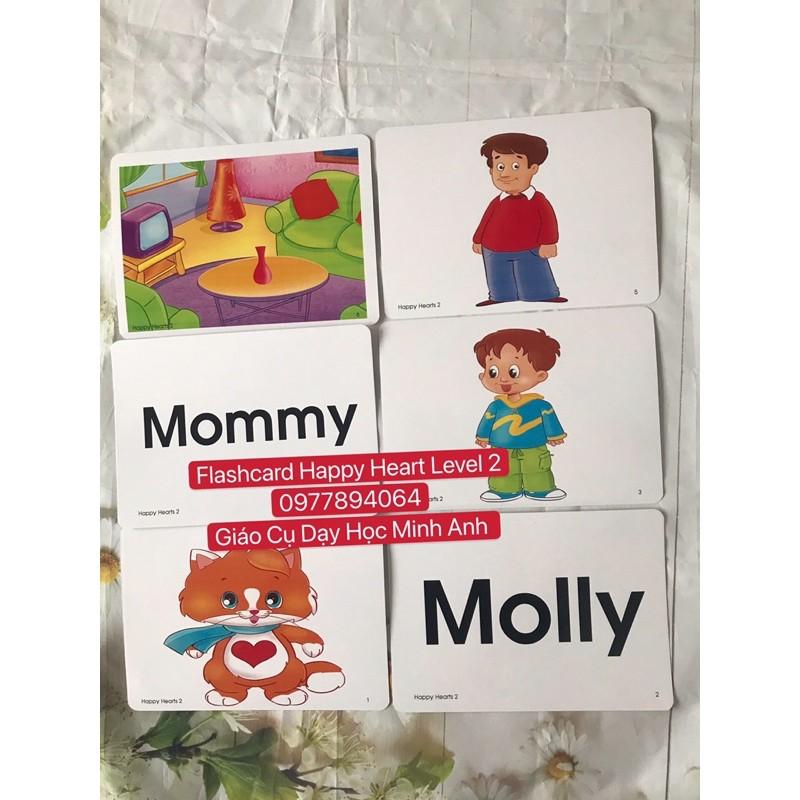 Flashcards Happy Heart Stater -1-2 đủ bôk ️Thẻ dạy Tiếng Anh cực đẹp️
