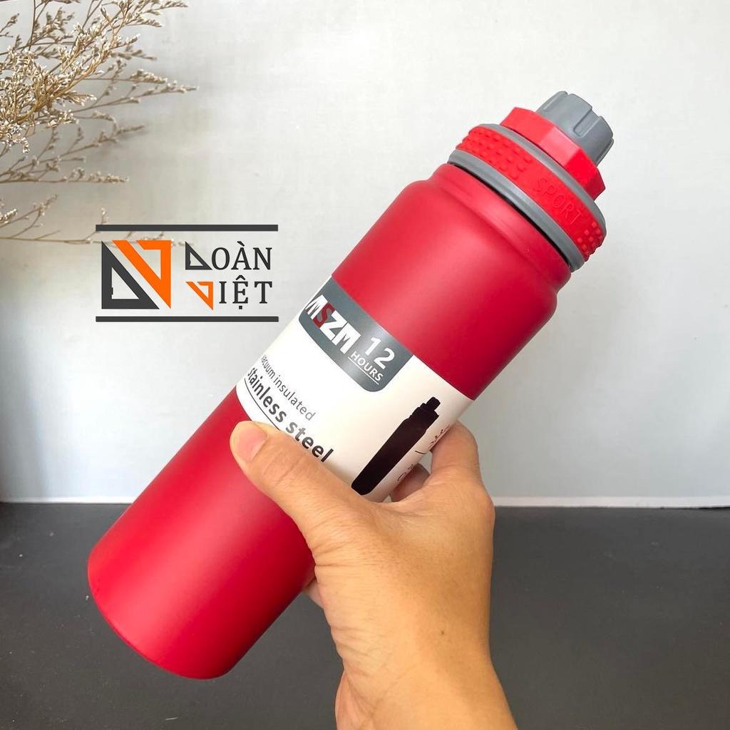 BÌNH GIỮ NHIỆT 800ml -Kiểu dáng thể thao sang trọng -Thép không gỉ . Đảm Đảm bảo nhiệt độ từ 12-24 giờ