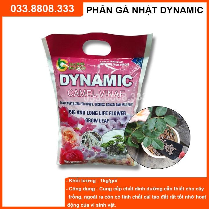 Phân gà hữu cơ Nhật Bản Dynamic Camel túi hồng dành cho hoa hồng, hoa lan và cây cảnh
