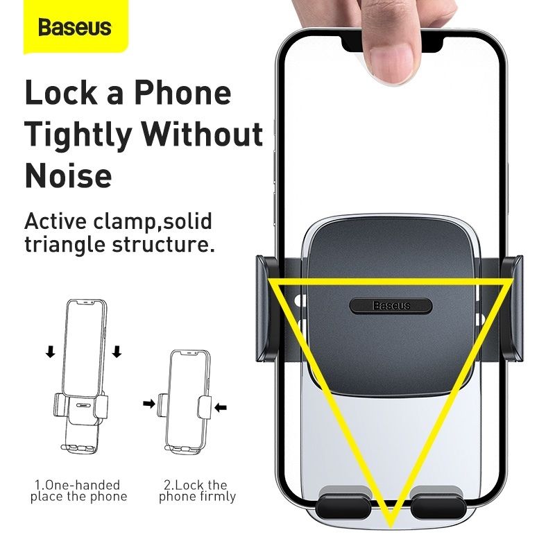 Giá đỡ điện thoại trên ô tô Baseus Easy Control Clamp Car Mount Holder SUYK- Hàng chính hãng