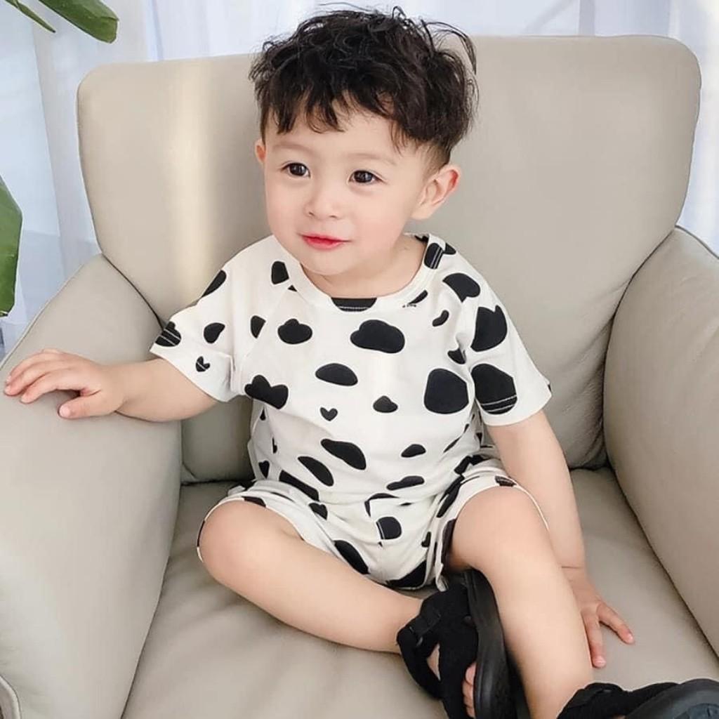 Bộ Cộc Tay Cho Bé Bộ Minky Mom Cộc Tay Chất Cotton 100% siêu mềm mịn thoáng mát