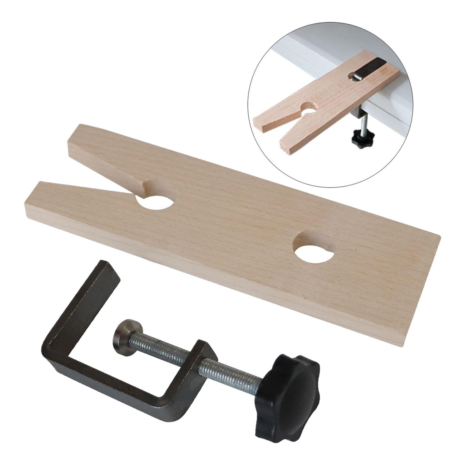Hardwood Bench Pin Vice Clamp Jewellers Jewellery V Slot Watch Repair Tool