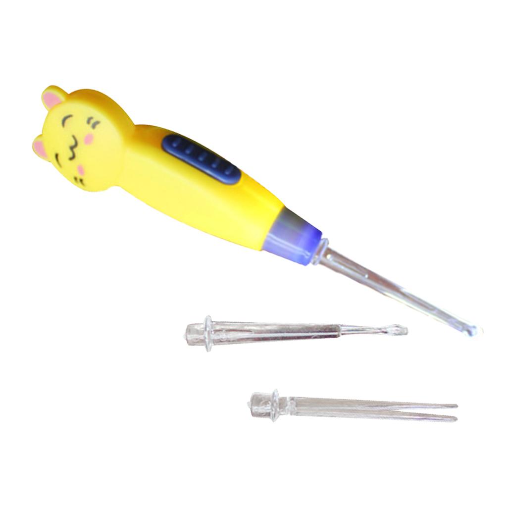 Visible Ear Spoon with LED Illuminated for Kids Ear Care Kit