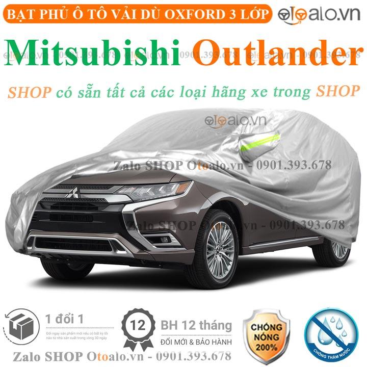 Bạt che phủ xe ô tô Mitsubishi Outlander 3 lớp cao cấp