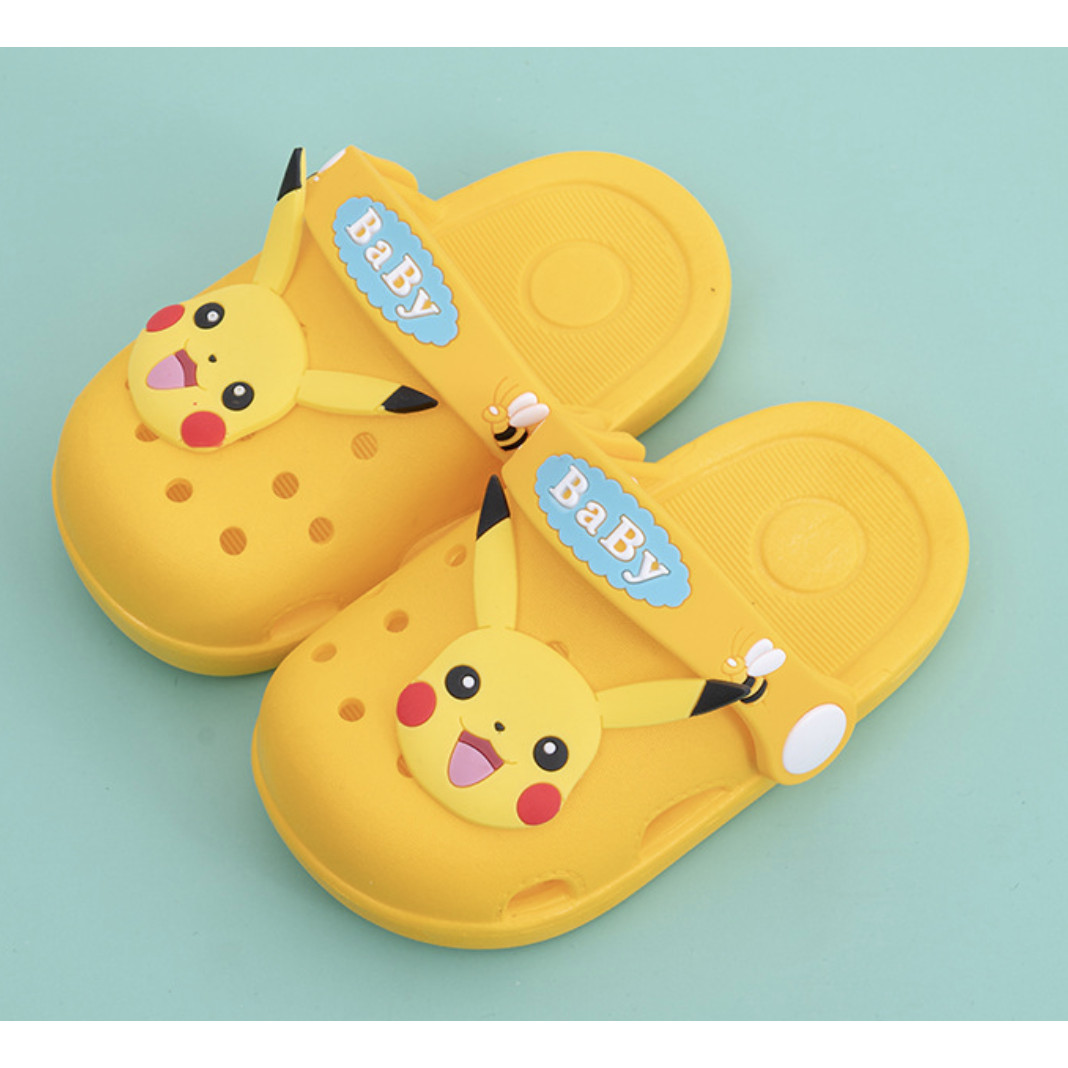 Dép crocs Baby chống trơn trượt cho bé họa tiết Pikachu