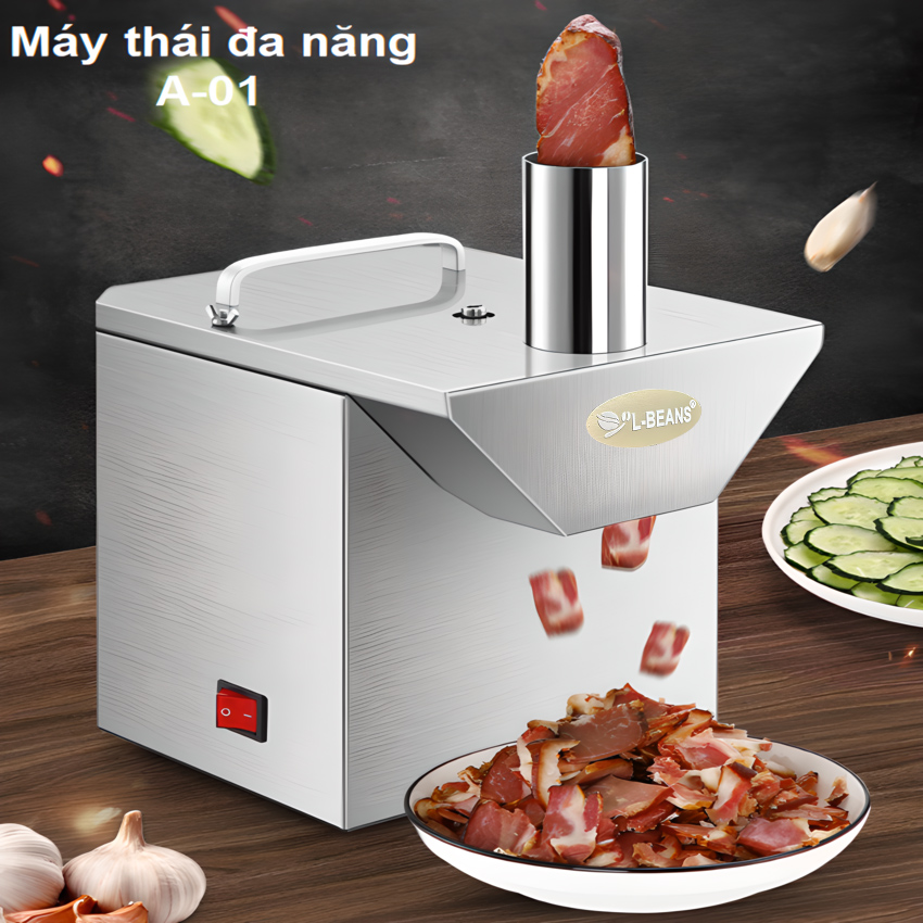 Máy thái thịt và các loại rau củ quả chuyên nghiệp đa năng thương hiệu L-beans A-01 cao cấp - Hàng Chính Hãng