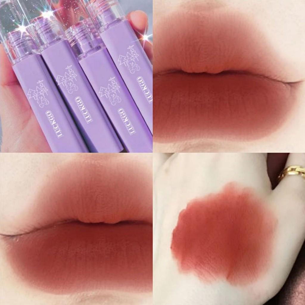 Son Kem Dưỡng Ẩm Lâu Trôi Không Thấm Nước Màu Nude Lì Luckgo