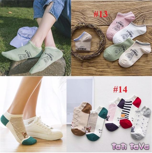 Combo 5 đôi tất Hàn 15 mẫu Tatitava