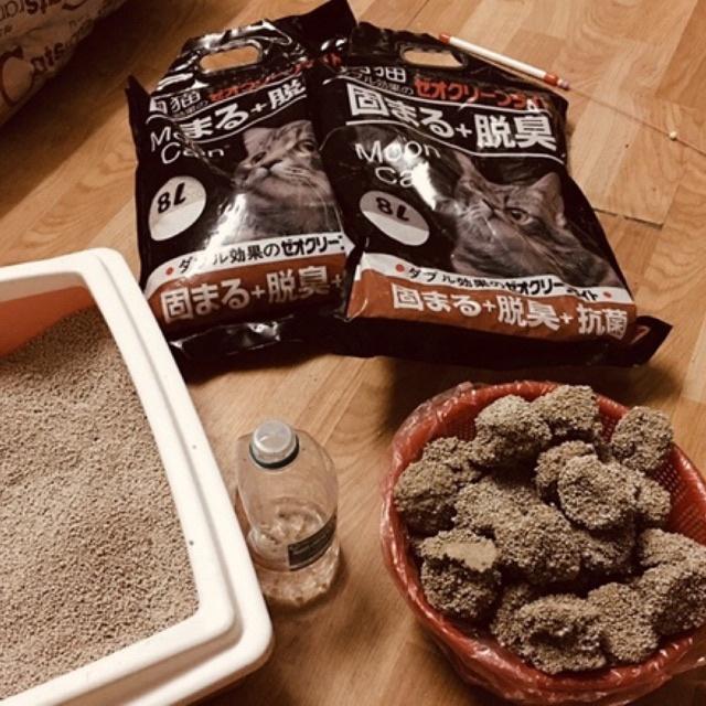 Hình ảnh Cát vệ sinh cho mèo cát Nhật 8L