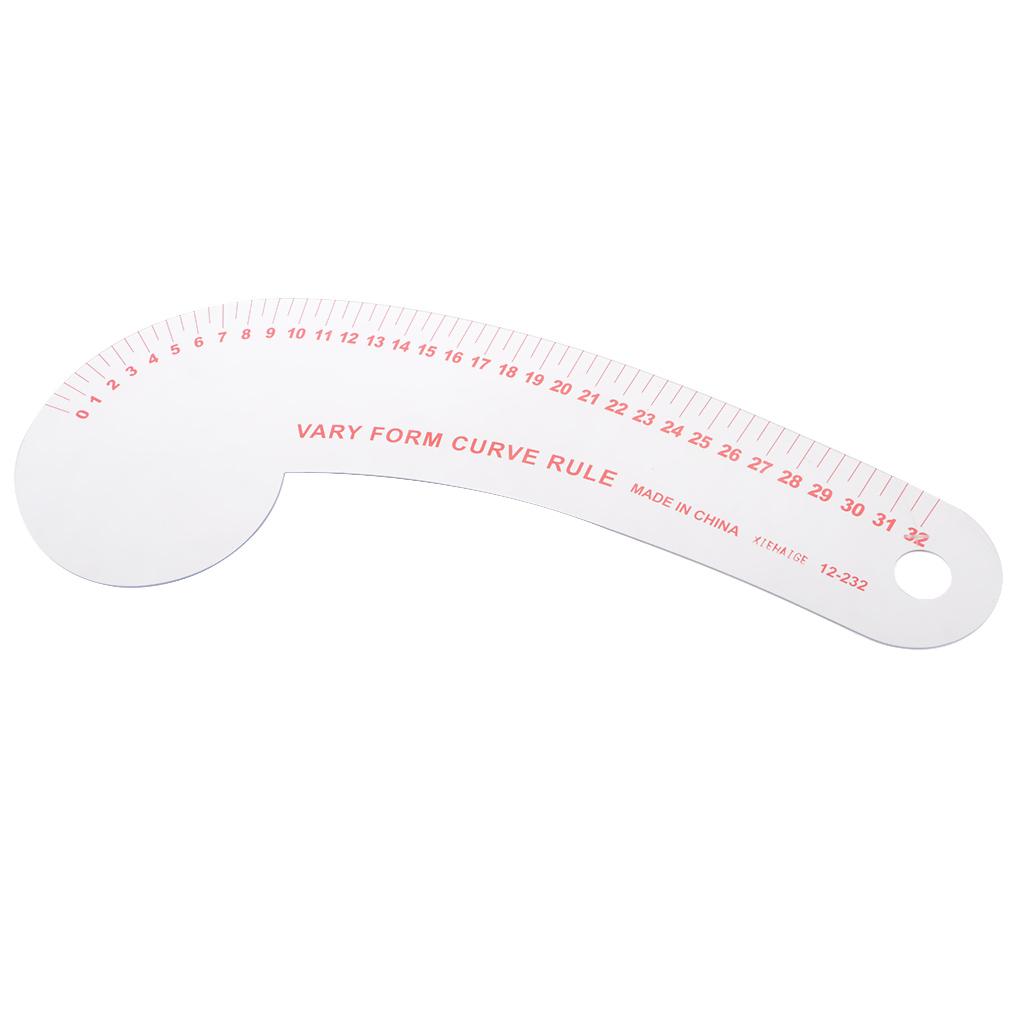 12.2 inch Long Comma Shaped Ruler Sewing Tools by Clothing Sewing Supplies