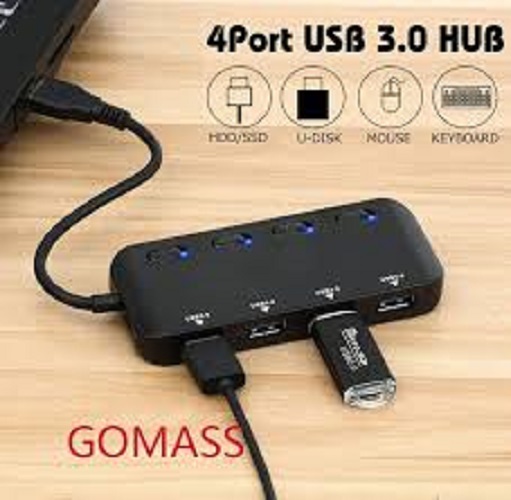   Bộ Chia Hub 4 Cổng Micro USB Máy Tính Bảng Laptop Máy Tính Xách Tay Cổng Sạc Cho Mini USB 3.0 Type-C 3.0 HUB 4