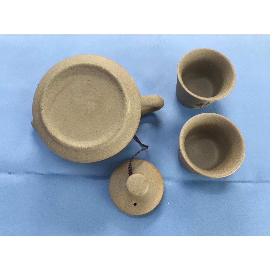 BỘ ẤM TRÀ NHAM SA CAO CẤP - CHỮ TĨNH - 1 ẤM 6 CHÉN