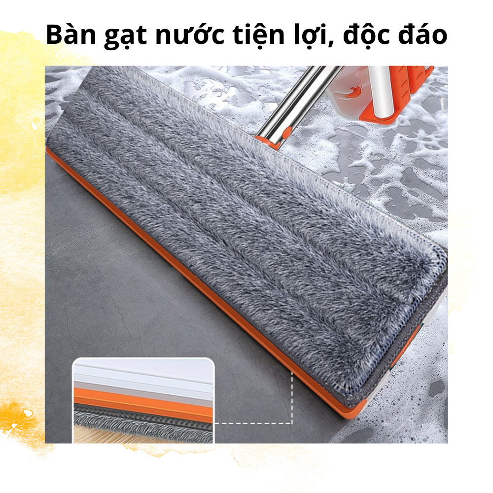 Cây Lau Nhà Tự Vắt Thông Minh Đa Năng VinBuy, Vắt Khô Đến 95%, Chổi Lau Nhà 360 Độ, Sau Sạch Khô Nhanh – Hàng Chính Hãng